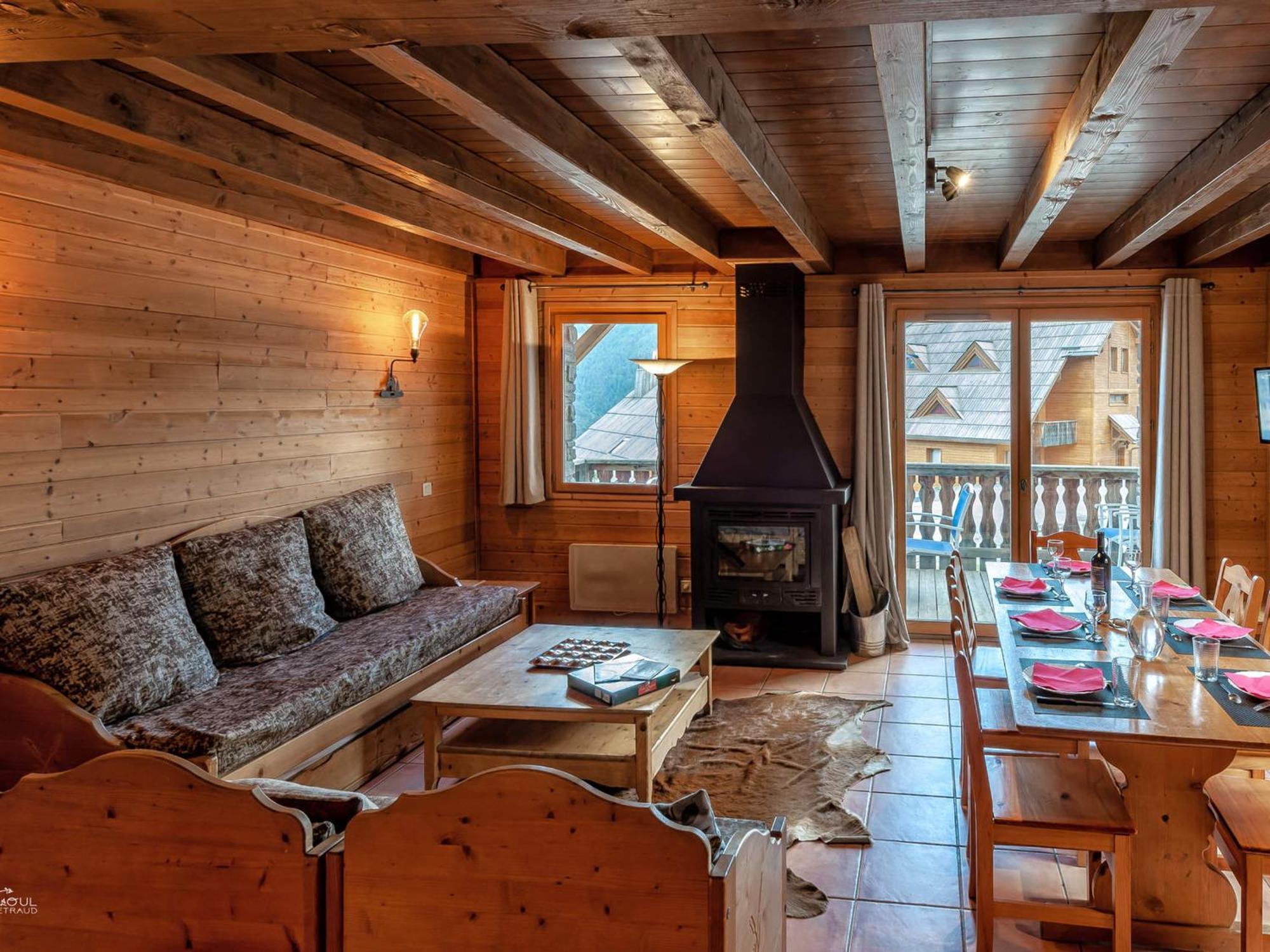 Chalet En Bois Avec 3 Chambres A Pra Loup - Fr-1-165A-47 Uvernet-Fours المظهر الخارجي الصورة